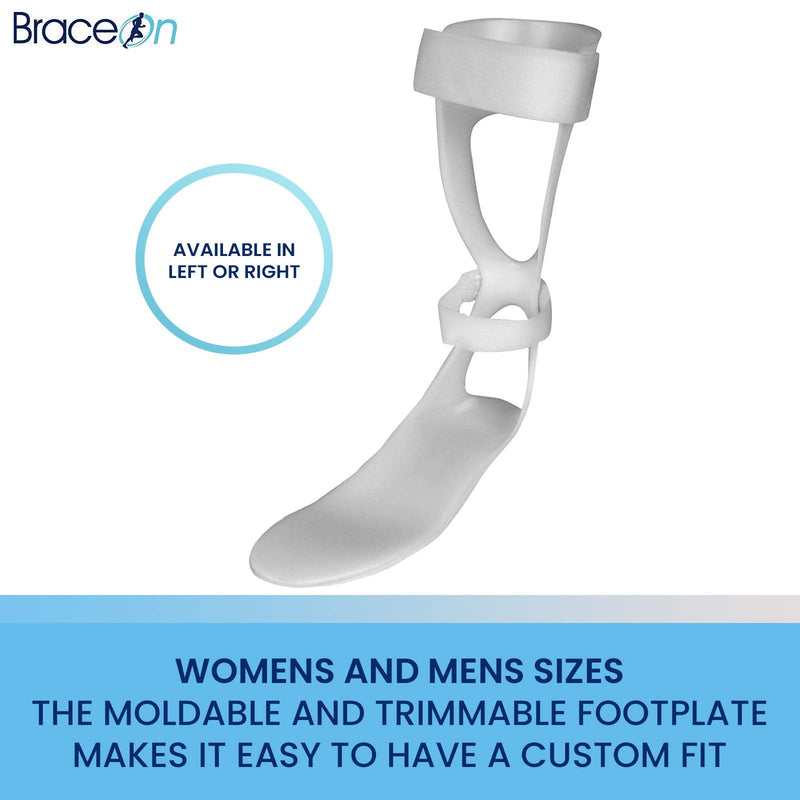 [Australia] - AFO–Swedish Foot Support - Drop Foot Stabilizer, Moldable, Trimmable, Lightweight Polyethylene, Women, Left Women Left 