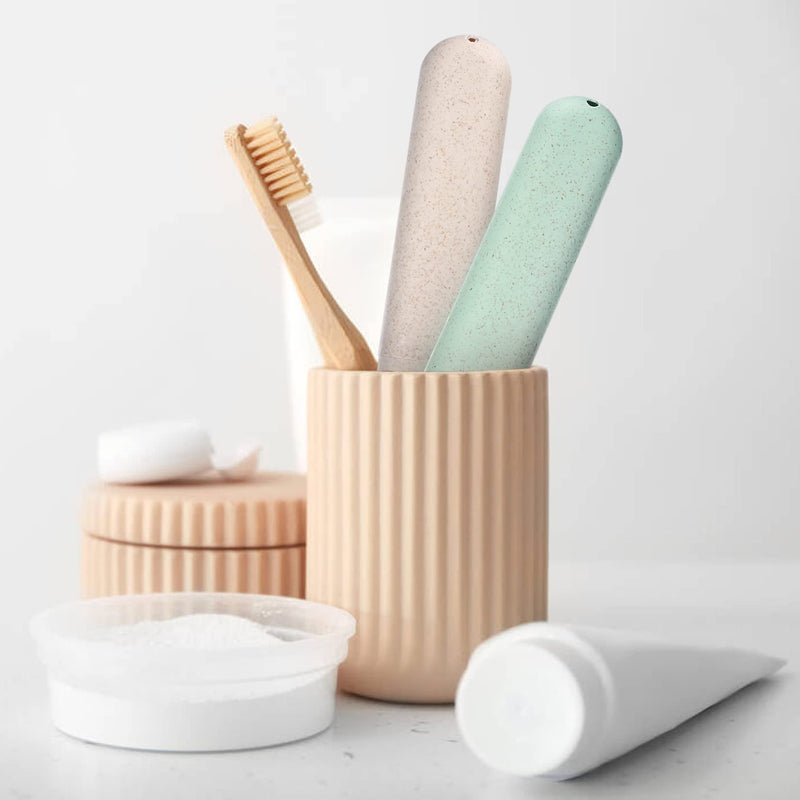 [Australia] - wugongshan 4 Pcs Travel Toothbrush Cases, Portable Travel Toothbrush Holder, Toothbrush Travel Case, Toothbrushes Storage Covers Cases Boxes, for Travel Camping Business Trip Holiday 