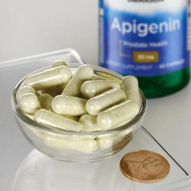 [Australia] - Swanson Apigenin Prostate Health Supplements Nerve Health Glucose Metabolism 50 mg 90 Capsules 1 