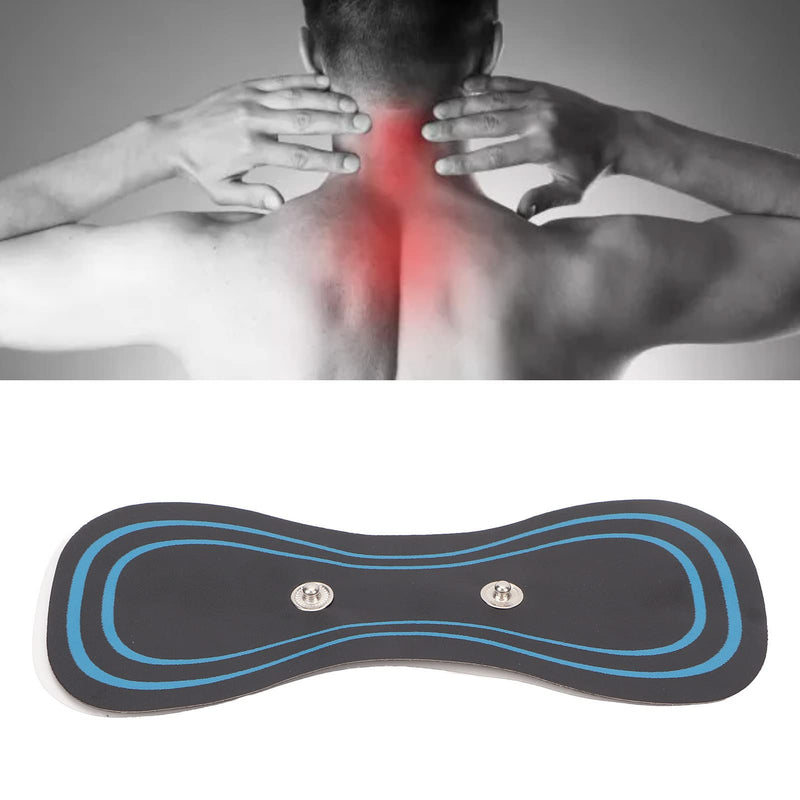 [Australia] - 5pcs Portable Massager, Mini Neck Massager, Reusable EMS Bioelectric Acupoints Massager Mat, Microcurrent Cervical Spine Massager for Pain Relief, Lymphatic Drainage Massage Pad 