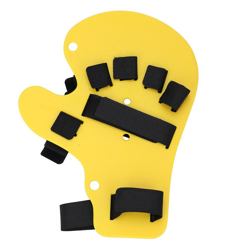 [Australia] - Finger Orthotics Extended Type Fingerboard Stroke Hand Splint Training Support(Yellow) Yellow 
