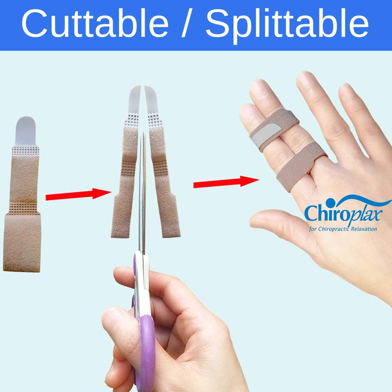 [Australia] - Chiroplax Non-Elastic Toe Wraps Buddy Tape (4 Pack) Broken Overlapping Hammer Toe Separator Brace Finger Cushion Bandages Splint Straightener 