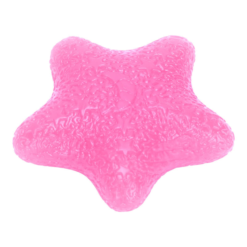 [Australia] - Hand Exercise Balls, Elastic Hand Grip Ball Star Shape Finger Massage Wrist Training Stress Relief Squeeze Ball(Pink) Pink 