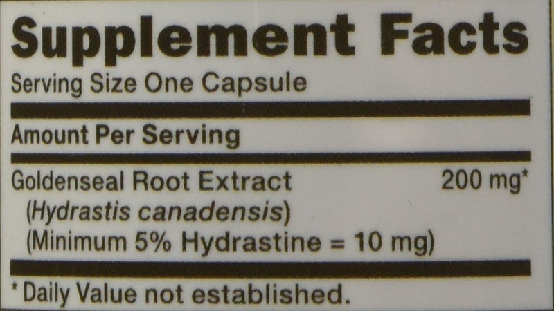 [Australia] - GNC Herbal Plus Goldenseal Root Extract 200mg, 50 Capsules, Supports Natural Resistance 