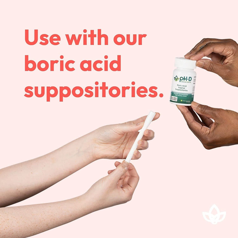 [Australia] - pH-D Feminine Health Boric Acid Starter Bundle - pH-D Boric Acid Vaginal Suppositories 72ct and 5 Vaginal Suppository applicators 