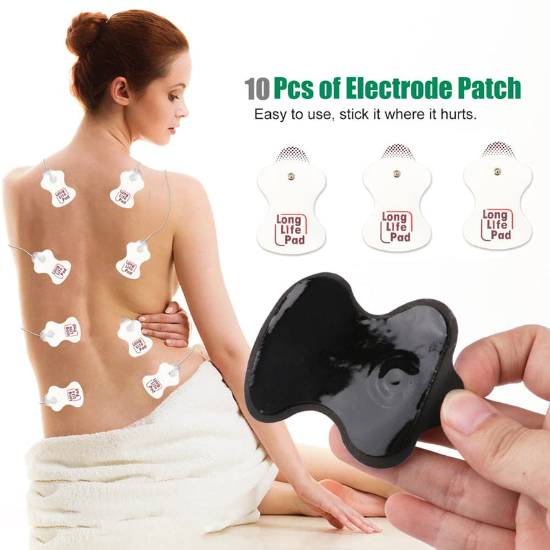 [Australia] - 10 Pieces TENS Electrodes Pad Replacement Pad for TENS Unit TENS Electrode Pad Adhesive Gel Pads for Omron 