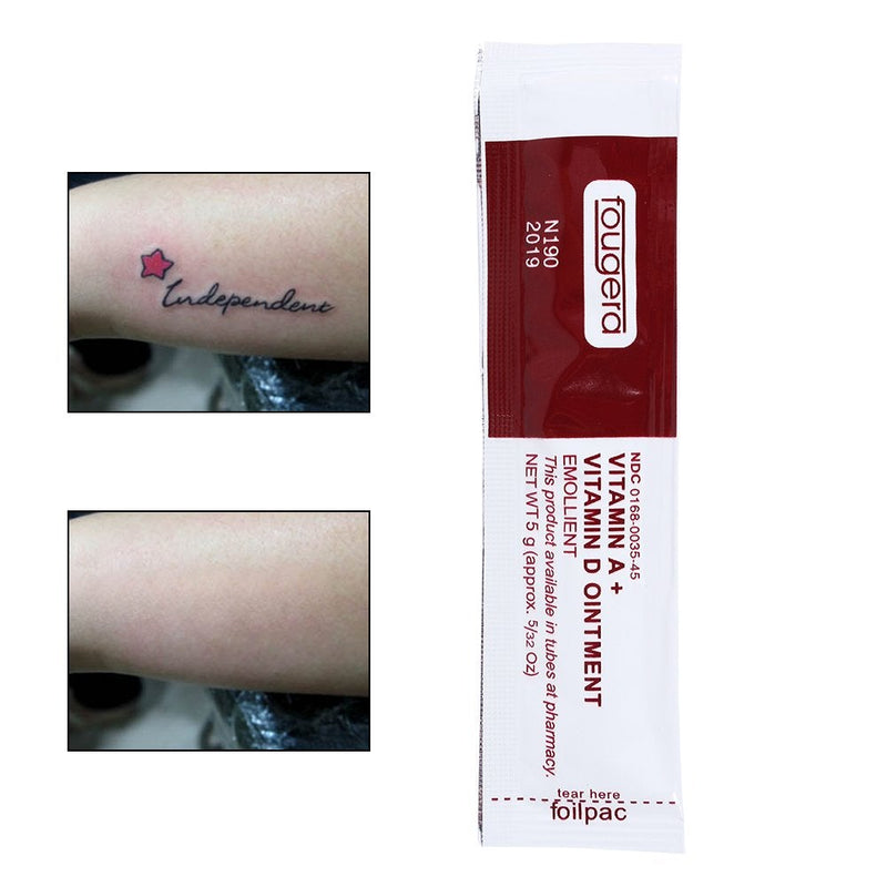 [Australia] - Tattoo Cream, 100pcs Tattoo Aftercare Cream Professional Anti-Scars Healing Cream A&D Vitamin A&D Ointment 