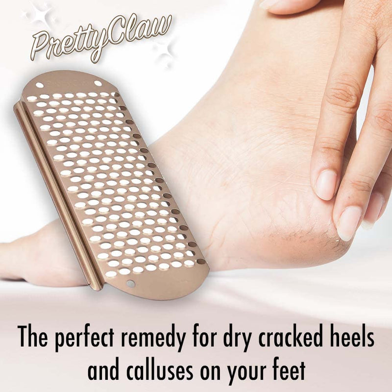 [Australia] - PrettyClaw Foot File Callus Replacement Blades Pedicure Tool Callus Remover Rasp Stainless Steel Bronze (Big Hole, 12) Big Hole 12.0 