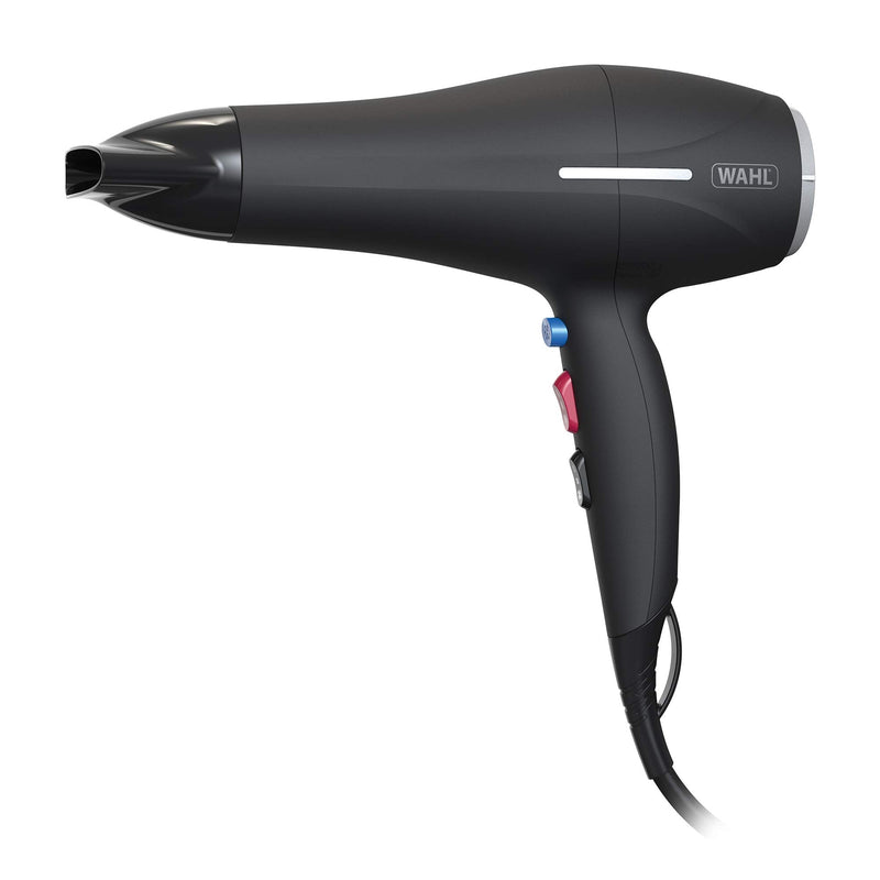 [Australia] - Wahl Ionic Smooth Hairdryer, Hair Dryers for Women, Cool Shot Button, 3 Heat and 2 Speed Settings, Quick Dry Airflow, Fast Drying, Reduce Static, Black 