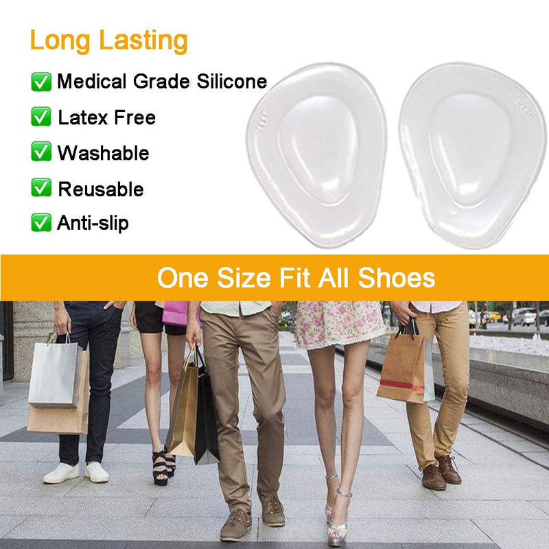 [Australia] - Metatarsal Pads Ball of Foot Cushions 8 Pack Gel Ball Feet Pads Mortons Neuroma Callus Foot Pain Relief Bunion Forefoot Support for Women Men 