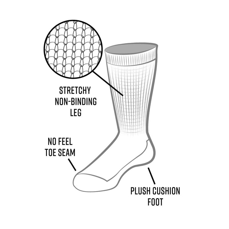 [Australia] - Maggie's Organics - Organic Cotton Diabetic Socks - 1 Pair - Unisex Black Large 
