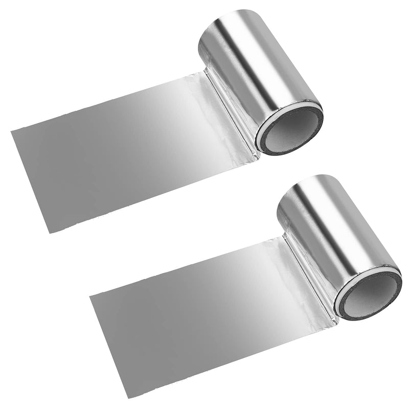 [Australia] - Firtink 2 Packs/12M Foil Silver Hair Foil Aluminium Hair Foil Silver Hair Tinfoil Foil Hair Foil Roll Coloring Hair Perming Foil Hair Salon Foil Hairdressing Salon Modeling Tool 