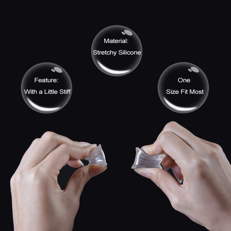 [Australia] - Sumiwish Toe Spacers and Separators, 10 Pack Bunion Corrector, Silicone Toe Separators for Overlapping Toe, Bunion Correct and Pain Relief Clear 