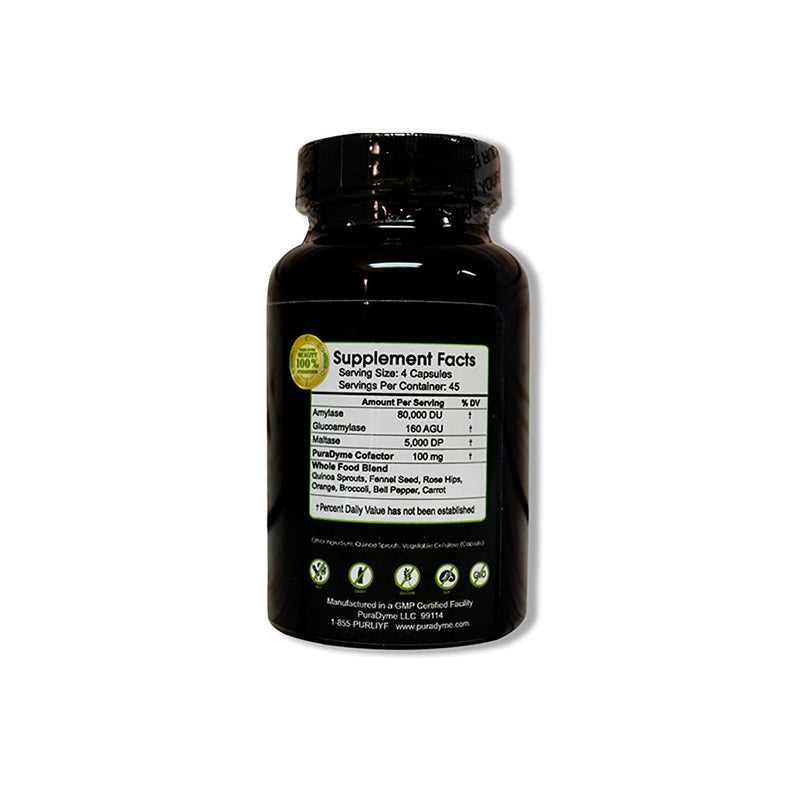 [Australia] - PuraDyme Amylase, 180 Capsules 