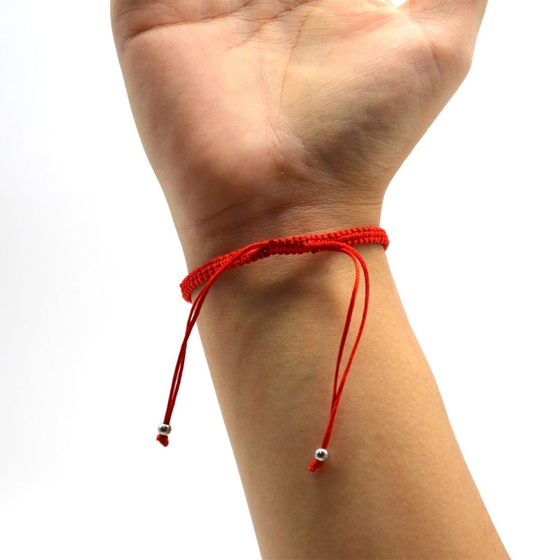 [Australia] - MAYMII·HOME 6 pcs Lucky Hamsa Red String Line Kabbalah Bracelets Bracelet Bangle Braided String Cord and Rotating Evil Eye Hamsa Hand - Jewish Amulet Pendant Jewelry for Success and Lucky 