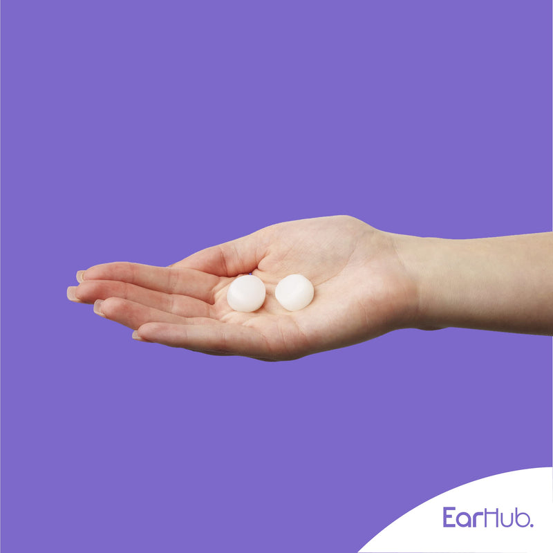 [Australia] - EarHub Sleepwell Soft Premium Silicone Earplugs Reusable & Custom Fit, Best Used for Sleep, Travel, Water Sports, Work, Study & Concerts, Clear, 6 Pairs 