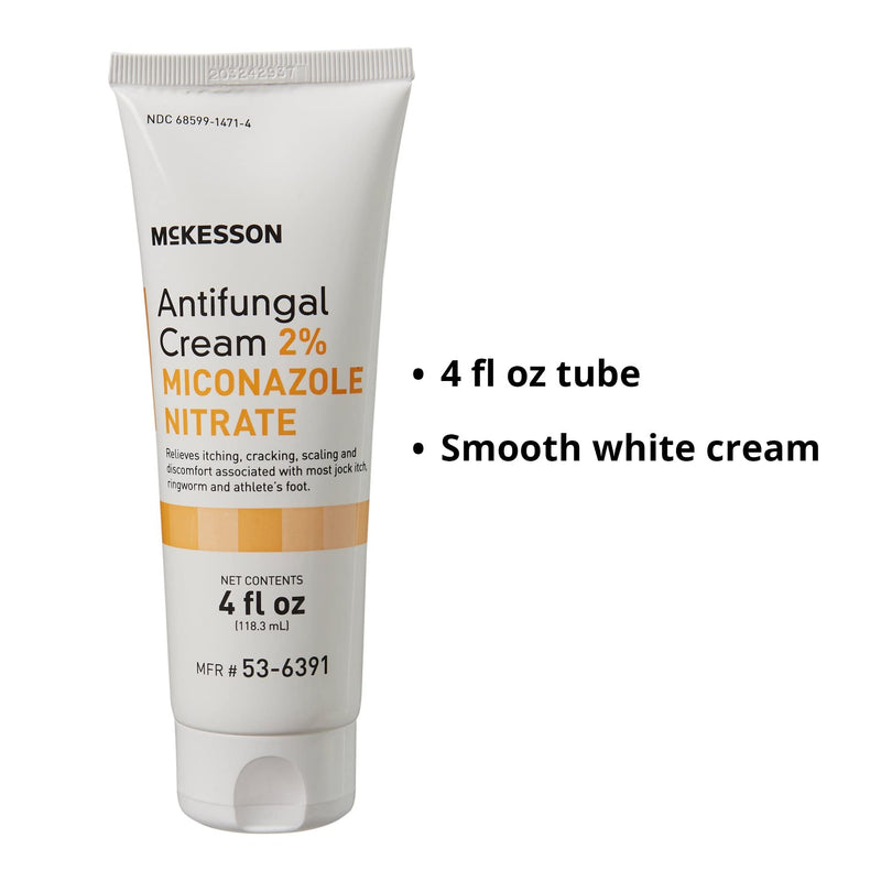 [Australia] - McKesson Antifungal Cream, 2% Miconazole Nitrate, Relives Jock Itch, Ringworm and Athlete Foot, 4 oz, 1 Count 4 Ounce (Pack of 1) 