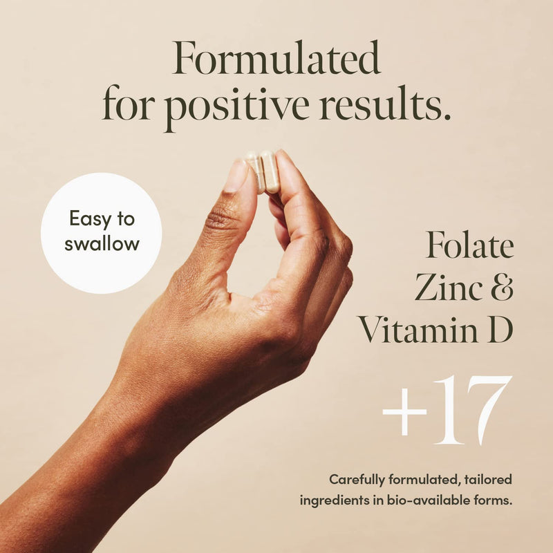 [Australia] - Bud Female Fertility Supplements - Vegan Conception Vitamins for Women with Inositol, Folate, Zinc and Vitamin D, Women�s Fertility Vitamins for Pre-Conception (60 Capsules) 