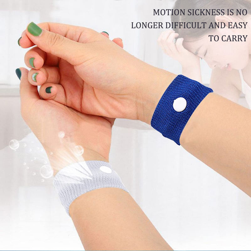 [Australia] - 10PCS Kids Travel Sickness Bands, Motion Sickness Relief Morning Sickness Anti Nausea Acupressure Wristband for Car Sea Flying Tri10p 