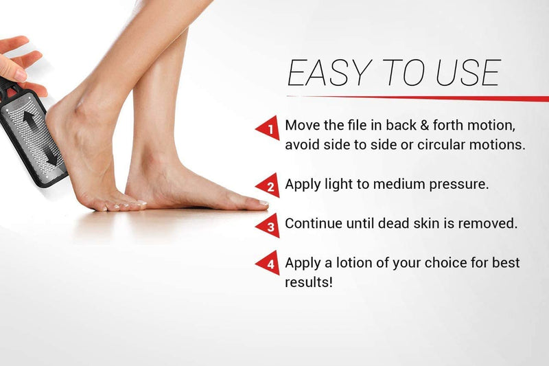 [Australia] - Foot Rasp Large Foot File And Callus Remover, Best Foot Care Pedicure Metal Surface Tool To Remove Hard Skin, Suitable On Both Wet And Dry Feet, Surgical Grade Stainless Steel File- Lifetime Warranty! 