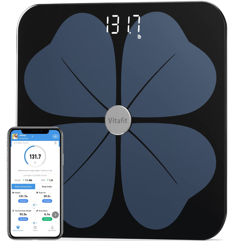 [Australia] - Vitafit Smart Body Fat Scale with app and Kitchen Scale 33lb 