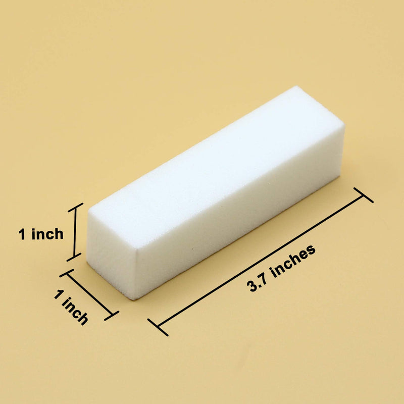 [Australia] - Morary 12-Pack, Nail Buffer Blocks for Natural and Acrylic Nails, 4 Sided, Medium Grit (White) White 