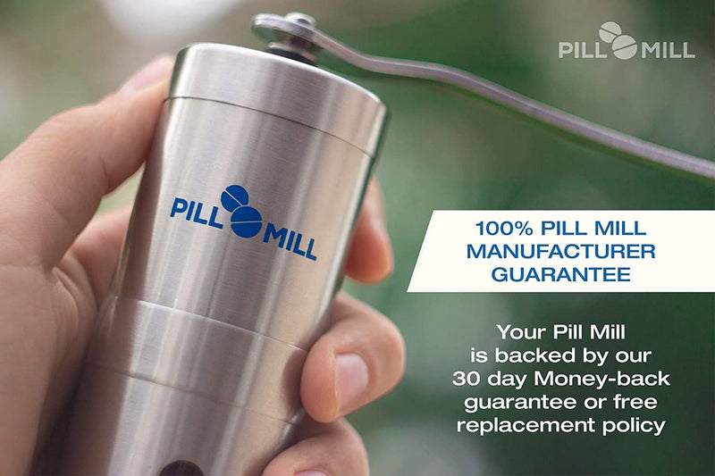 [Australia] - Pill Mill Pill Crusher - Crushes Multiple Tablets to a Fine Powder - Metal Medicine Grinder - Tablet Pulverizer Perfect for Travel - Great for Feeding Tube use, Pets or easier Medicine intake for Kids 