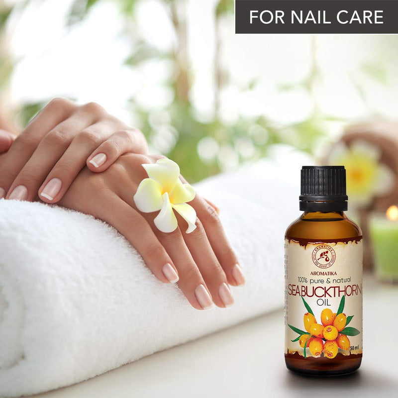 [Australia] - Sea Buckthorn Oil 50ml - Cold Pressed - Hippophae Rhamnoides Oil - 100% Pure & Natural Sea Buckthorn Berry Oils - for Face - Hair - Skin –°are - Oils for Beauty & Health - Glass Bottle 