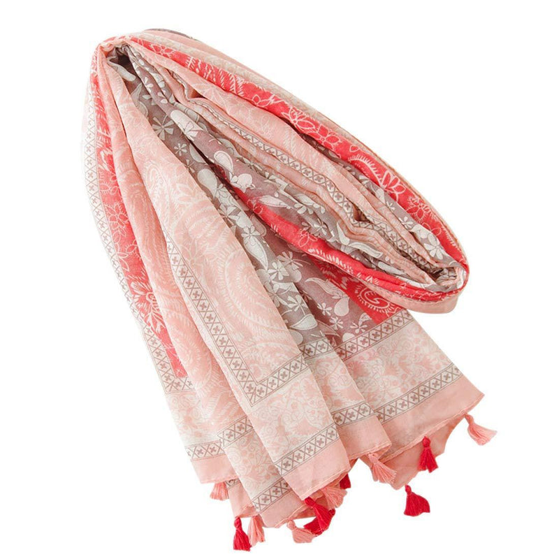 [Australia] - FAIRYGATE Women Scarves Lightweight Fashion Flowers Print Scarf Summer Spring Fall Winter Warm Shawl Wraps Girl Gifts 22229 L 