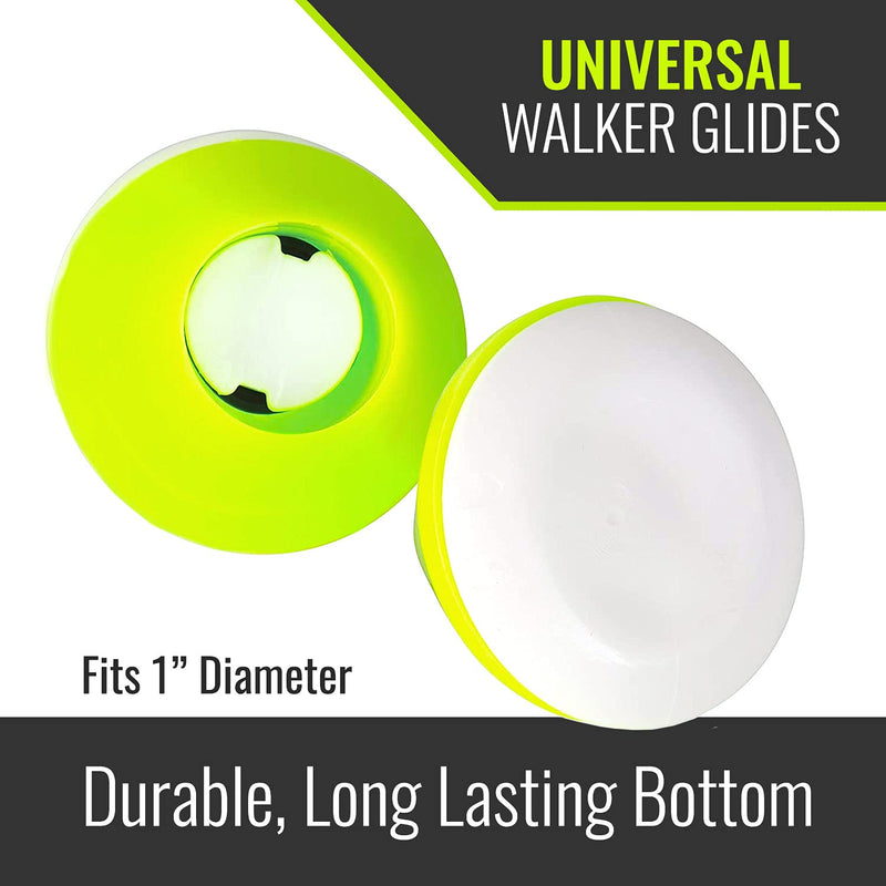 [Australia] - HealthSmart Walker Glides, Walker Caps or Walker Pads also for Rollators, Universal Fit, Pack of 2 