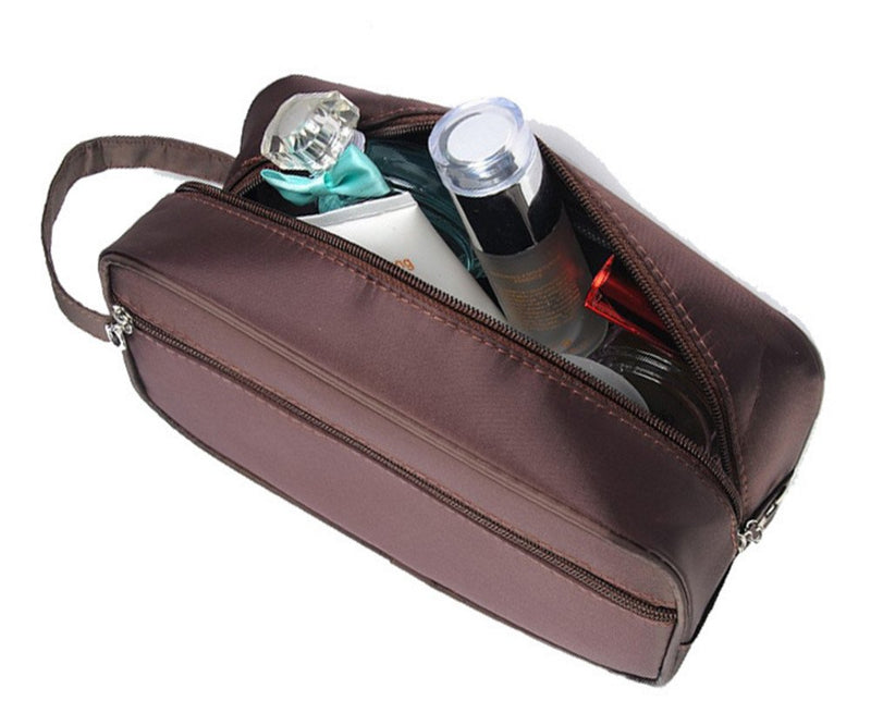 [Australia] - Tumecos Toiletry Dopp Kit Travel Electronics Organizer Shaving Accessories Bag with Carry Handle Black 