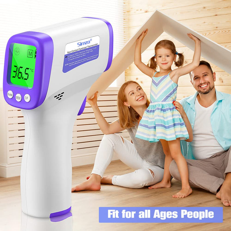 [Australia] - Forehead Thermometer for Kids and Adults, Non-contact Digital Thermometer Temperature Checker for Fever Alarm, Accurate Reading and Memory Function, LCD Display 