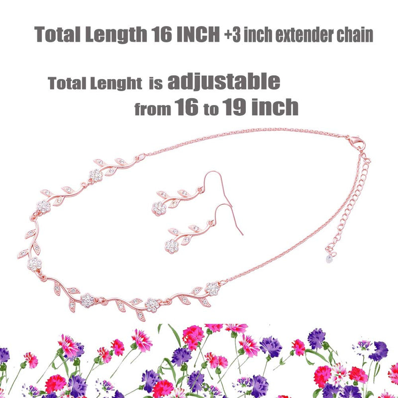 [Australia] - CONCISE ROYAL 3 4 6 7 8 Sets Briedesmaid Jewelry Set for Wedding,Bridesmaid Necklace Earrings Set of 3 4 6 7 8 for Bachelorette Party Shower Party Gifts for Guests Friends 4 Sets Rose Gold 