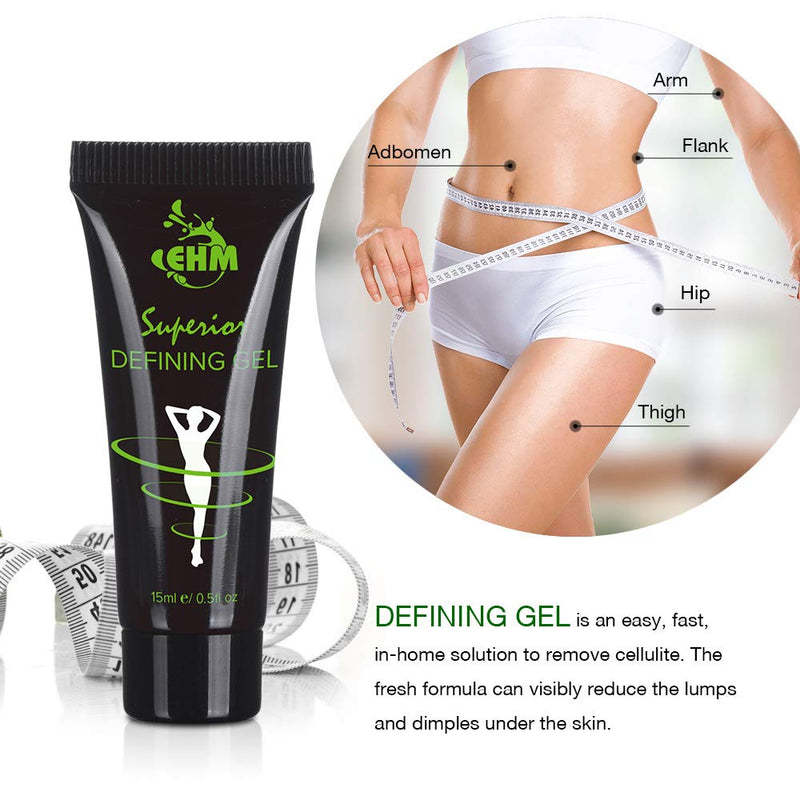 [Australia] - 2 EHM Naturals Body Wraps Defining Gel Really works to Tone Tighten and Firm (2 x15 ML)Potent Fat Burning and Slimming Ingredients to Reduce Cellulite 