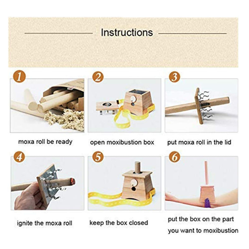 [Australia] - Pure Natural Moxa Rolls Moxa Sticks,Chinese Wormwood Moxibustion Pain Muscle Relief Moxa Rolls Bar for Mild Moxibustion (Moxibustion Boxes) Moxibustion Boxes 