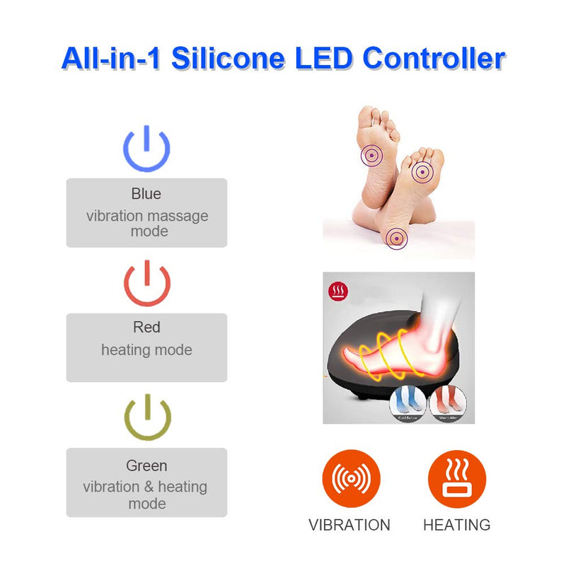[Australia] - Foot Warmer With Vibration Feature,Electric USB Heated Feet Warmers,Massage and Heating,Soft Plush Micro Mink Fabric & Fast Heating,Auto-off ,Gifts for Women and Men 