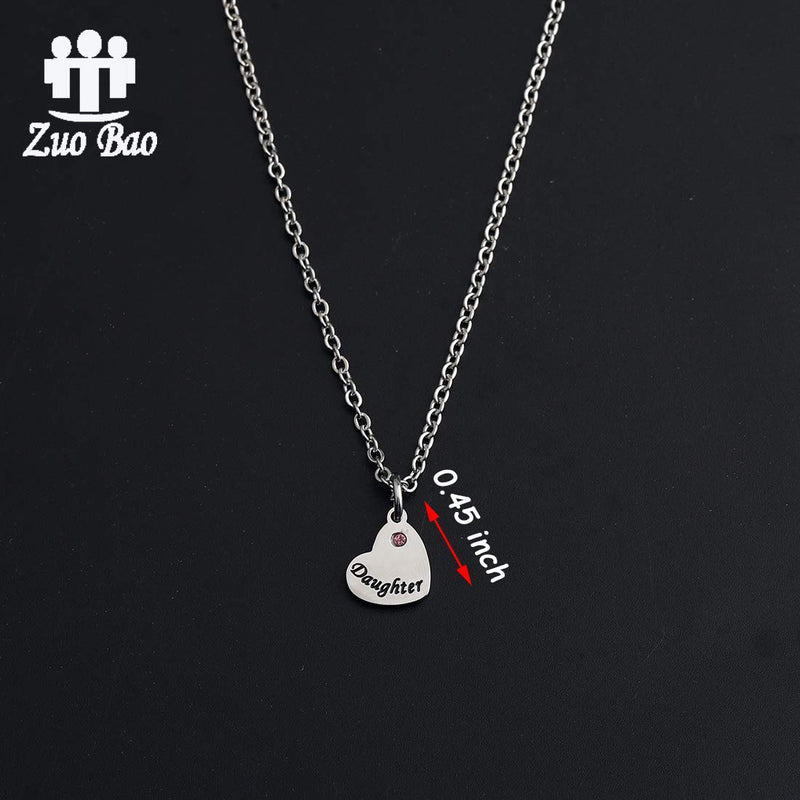 [Australia] - Zuo Bao Mother Daughter Necklace Mommy and Me Matching Heart Necklace mother&daughter necklace set 