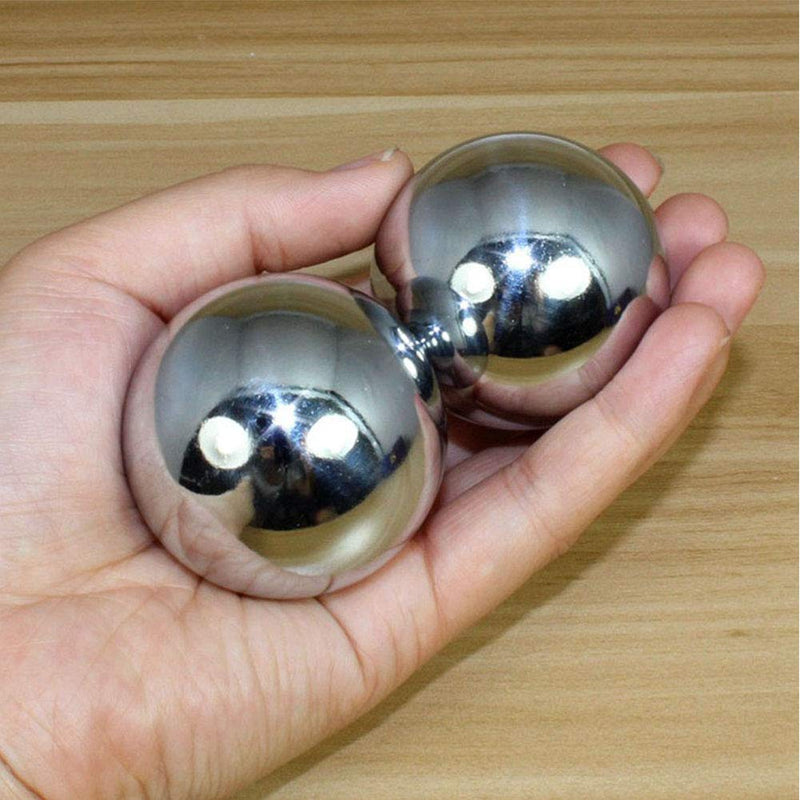 [Australia] - DASNTERED Solid Baoding Balls, 2pcs Therapy Handballs with Case | Stress and Pain Relief & Hand/Wrist Massage Therapy Finger Exercise Health Care Baoding Balls(size:38mm) 38mm 