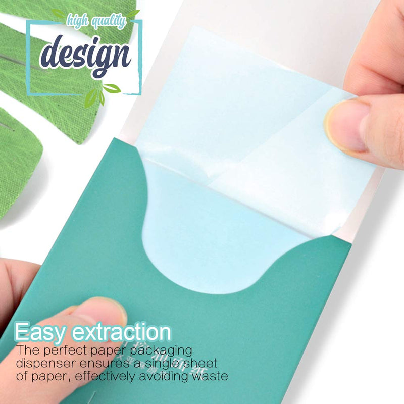 [Australia] - 300 Sheets Oil Absorbing Tissues, HNYYZL 3 Pack Premium Oil Blotting Paper Sheets, Translucent, Soft Face Blotting Paper Stay Skin Fresh and Smooth, for Facial Skin Care & Make Up(Green, Blue, Brown) 