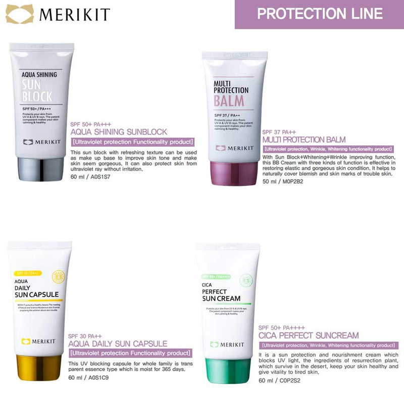 [Australia] - MERIKIT Aqua Shining SUN BLOCK. Protects Your skin from UV A & UV B rays (SPF50/ PA+++) Repairing wrinkles. 