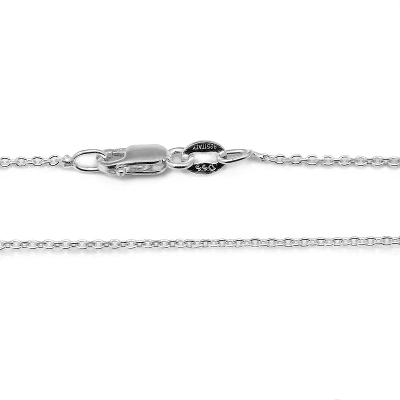 [Australia] - 925 Sterling Silver .8MM Cable Chain Lobster Claw Clasp 16-30" 30.0 Inches .8 MM 