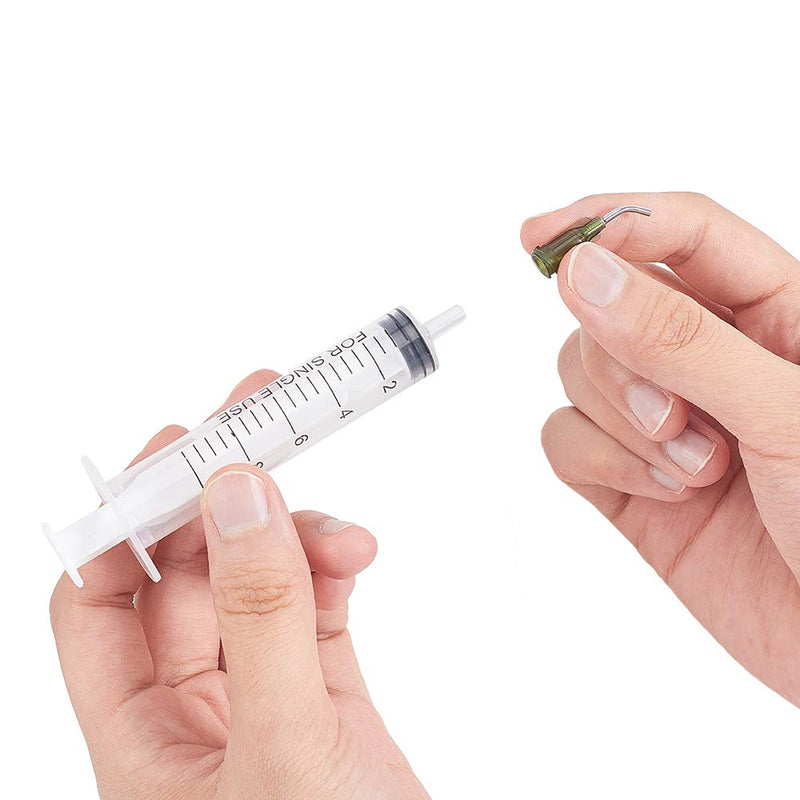 [Australia] - FINGERINSPIRE 120Pcs Blunt Tip Dispensing Needles Pre-Bent Needle Tips -15 Mixed Size 14G-34G for for Oil or Glue Applicator 