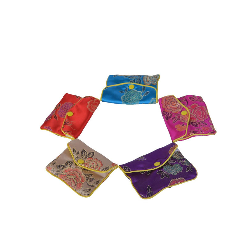 [Australia] - Baitaihem 15 Pack Jewelry Purse Pouch Gift Bags Chinese Silk Style Brocade Embroidered Bag,Multiple Colors(Medium) Medium 