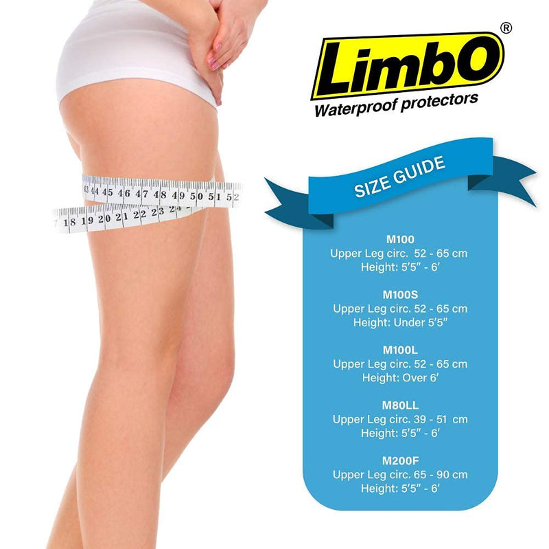 [Australia] - Limbo Waterproof Cast and Dressing Protector - Full Leg (M100S: 52-65 cm Upper Thigh Circ. (Under 5’5)) M100S: 52-65 cm Upper Thigh Circ. (Under 5’5) 