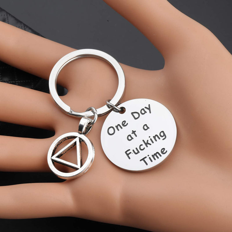 [Australia] - One Day At a Time Sobriety Gift Addiction Recovery Gift AA Gift Sobriety Gift 12 Step Gifts Alcoholics Anonymous AA NA Recovery Sobriety Anniversary Gift One Day At A Fucking Time 