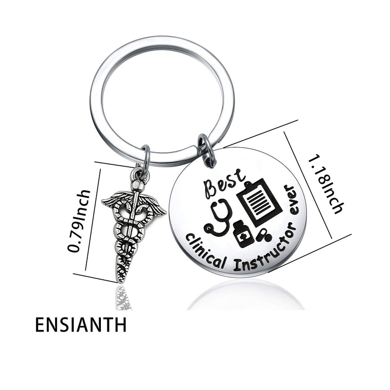 [Australia] - ENSIANTH Clinical Instructor Gift Best Clinical Instructor Ever Keychain Clinical Nursing Instructor Gift Nurse Graduation Gift Clinical Instructor Keychain 