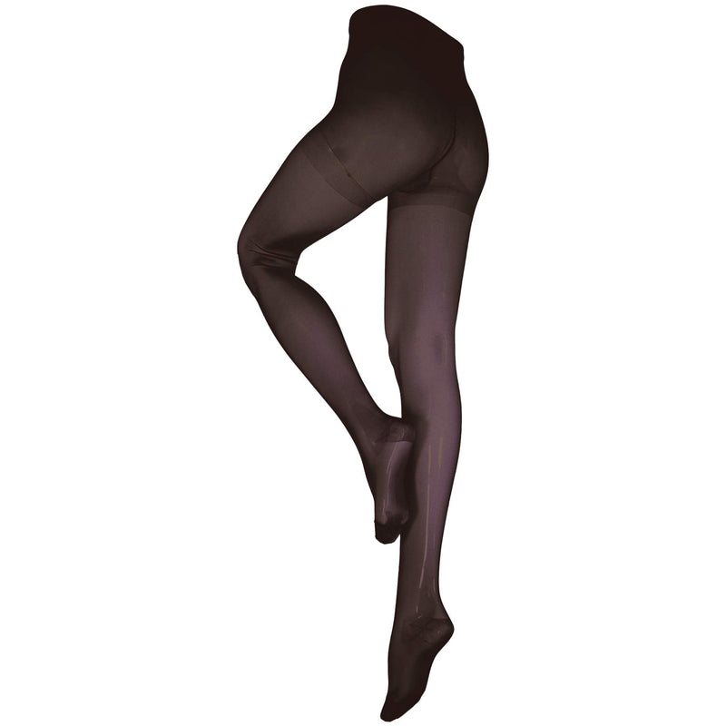 [Australia] - NuVein Compression Pantyhose, 15-20 mmHg Support, Women's Sheer Nylon Hosiery Tights, Closed Toe, Black, Tall 