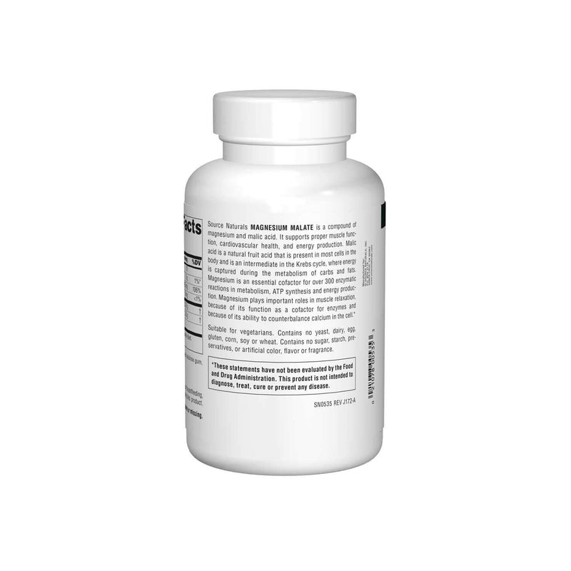[Australia] - Source Naturals Magnesium Malate 1250 mg for Energy Production - 360 Tablets 1 360 Count (Pack of 1) 