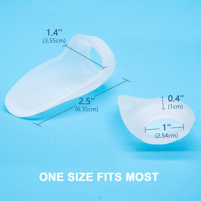 [Australia] - Bukihome Gel Bunion Shield, Bunion Protectors to Cushion Foot, Advanced Bunion Pads to Relieve Bunion Pain and Absorb Pressure - 6 Pack white2 