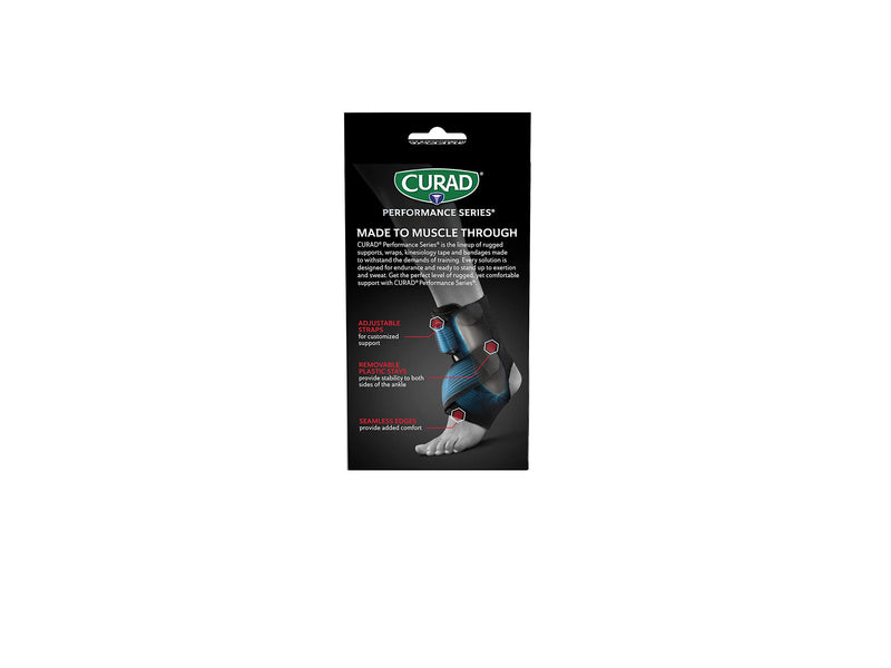 [Australia] - Curad Performance Series Ironman Ankle Support, Adjustable with Removable Stays, Universal Fit for Mild or Moderate Sprains 